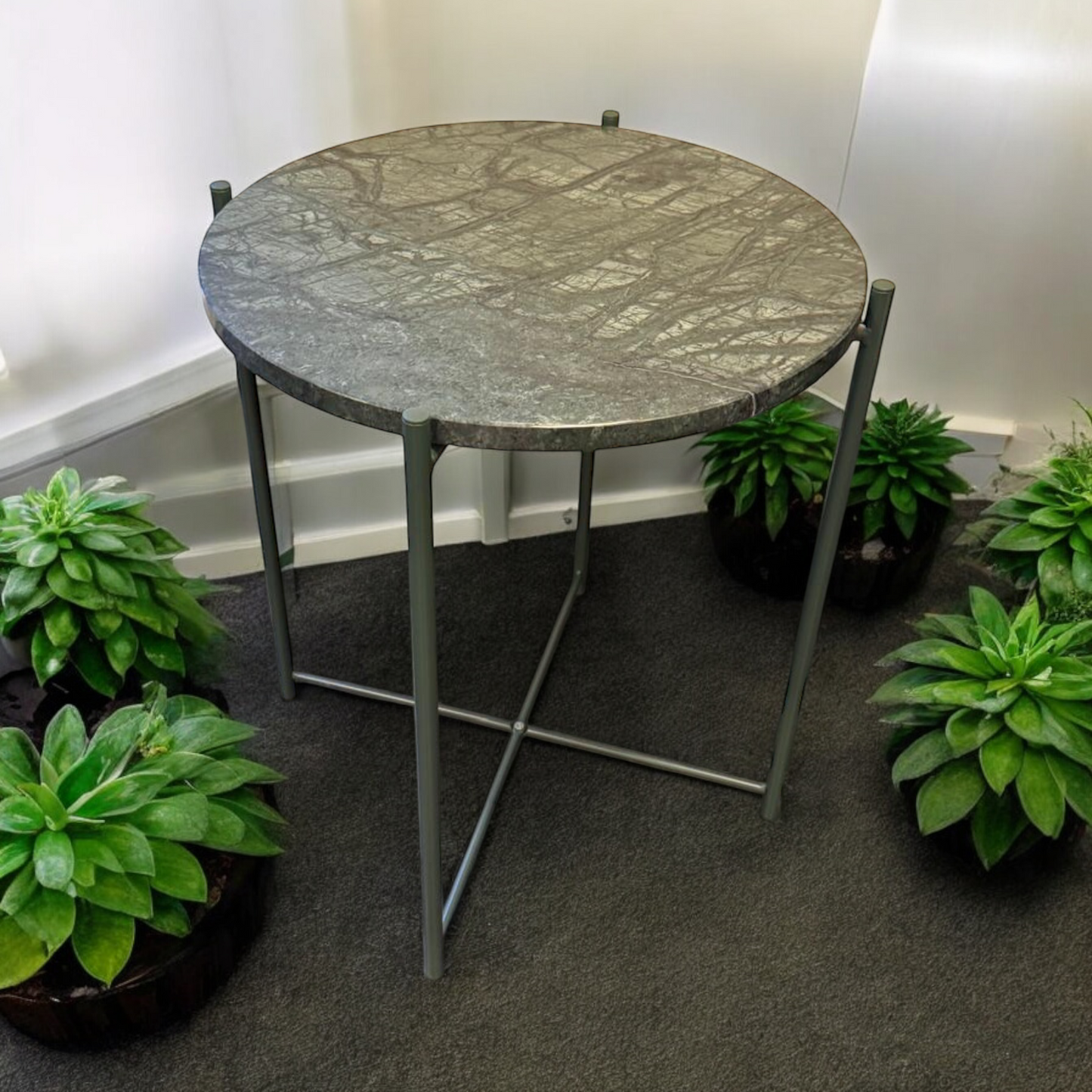 Beistelltischplatte aus exklusivem Marmor