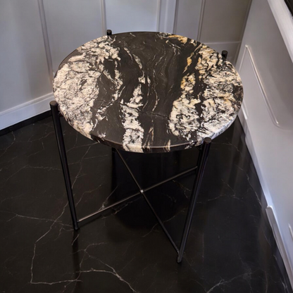 Beistelltischplatte aus exklusivem Marmor